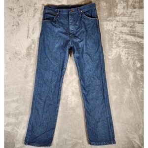 Wrangler Jeans Men's 33X32 (Tag 35X32) Cowboy Cut Blue‎ Western Work 13MWZ